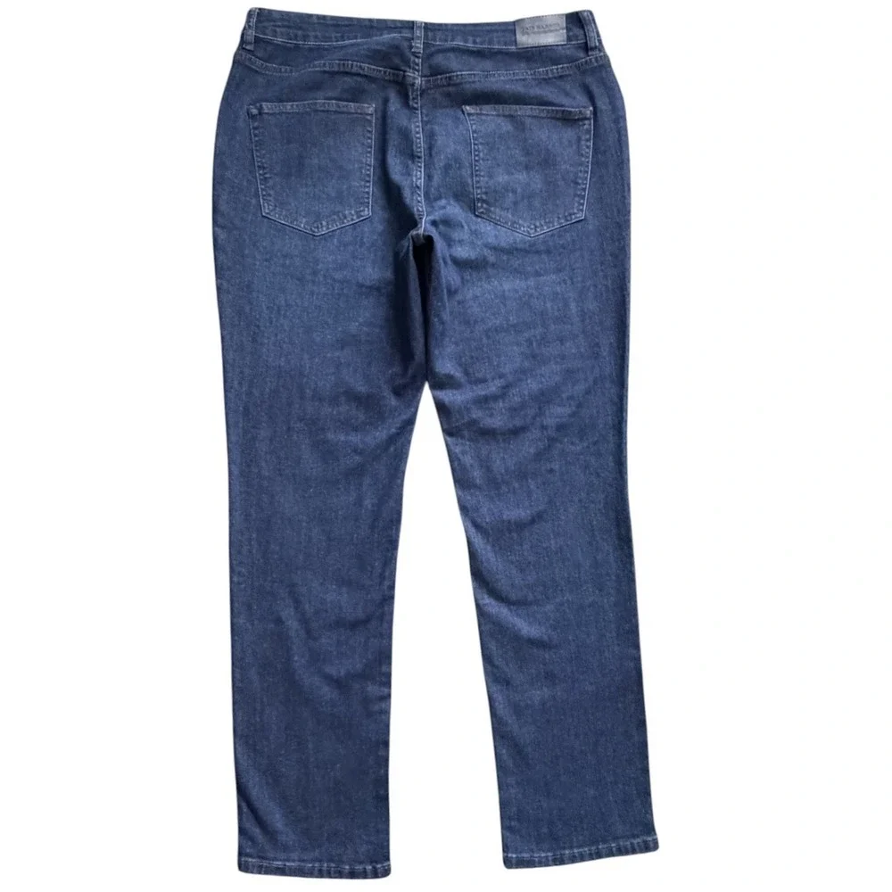 Fair Harbor Jeans Mens 34x32 Blue Deep Sea Wash Stretch Straight Leg Denim